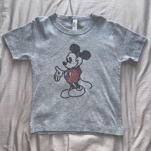 Bedazzled Mickey Baby Tee